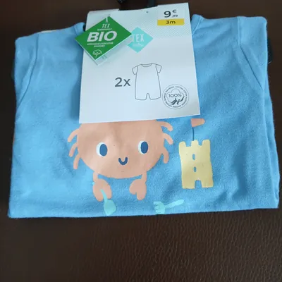 lot 2 barboteuse combishort garcon tex baby 60 cm 3 mois